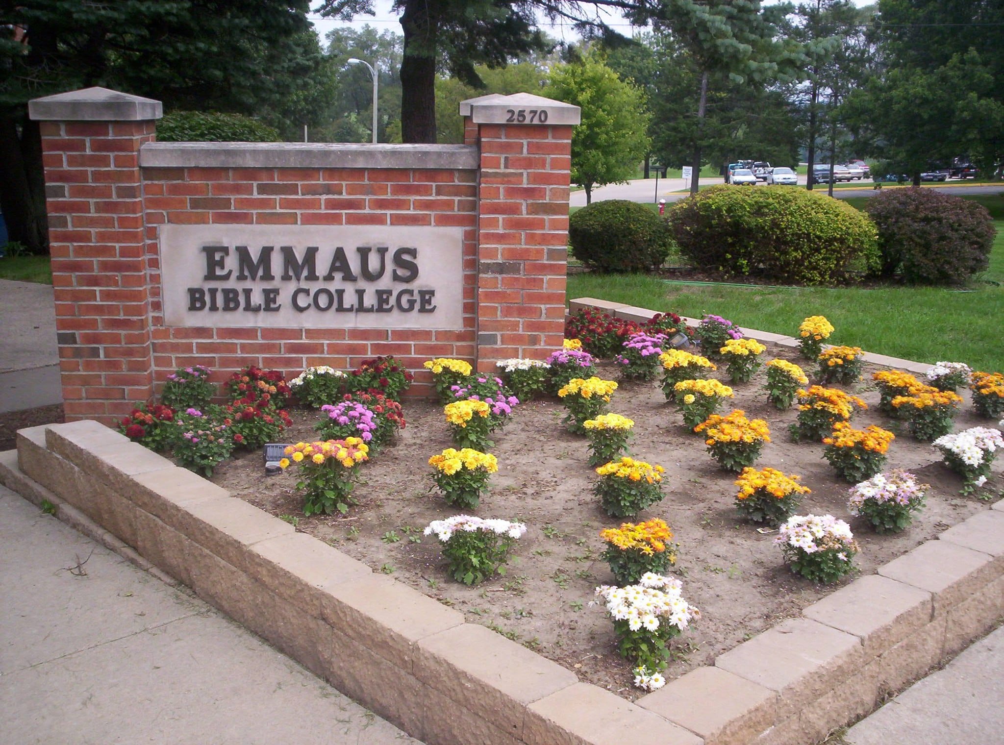 Emmaus Bible College sign