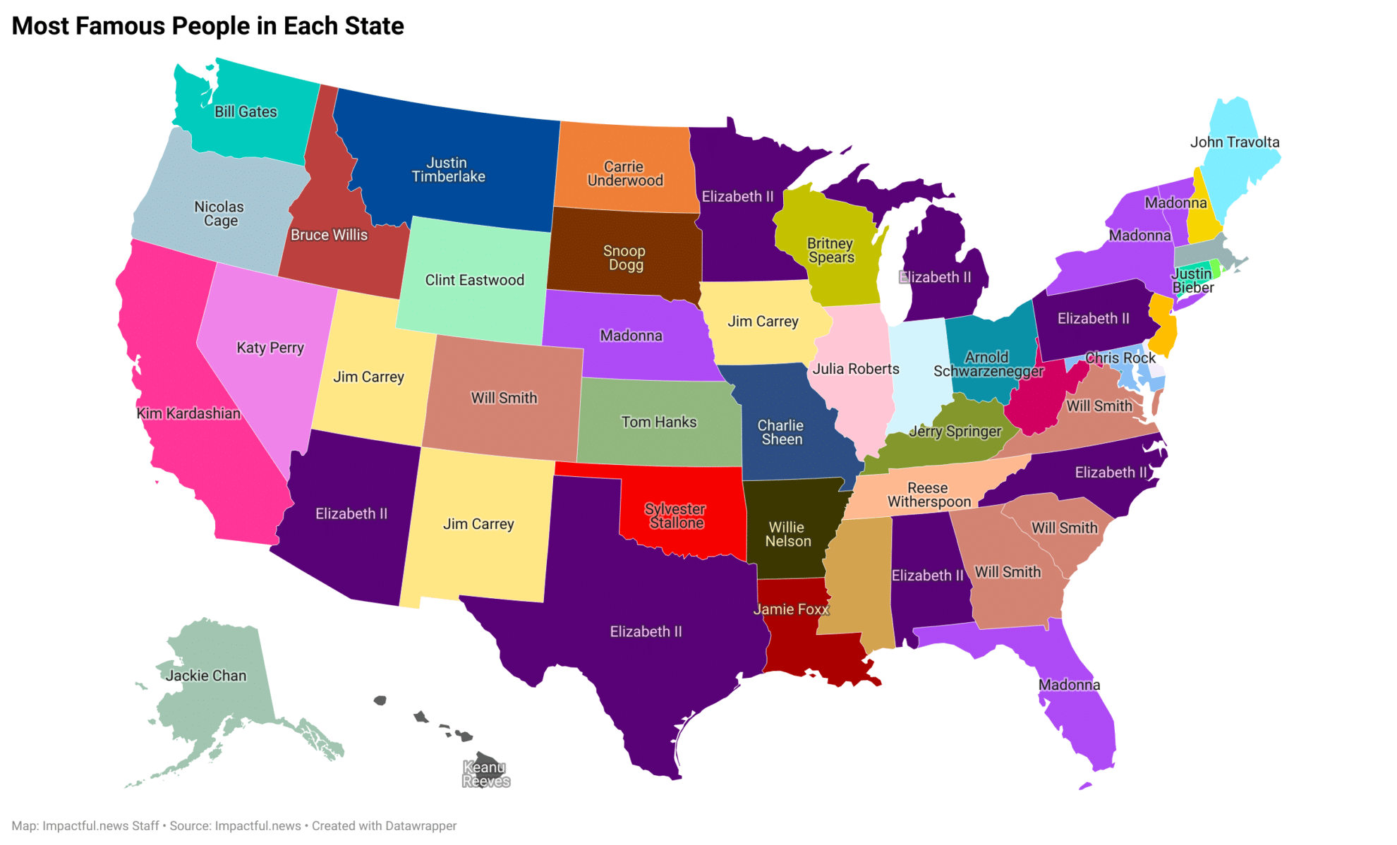 Most Famous People In Each State - Impactful